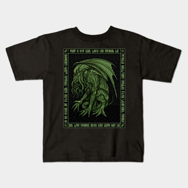 Horror of Cthulhu - Azhmodai 2020 Kids T-Shirt by azhmodai